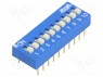 : DIP-SWITCH; - : 10; ON-OFF; 0,1A/24DC