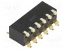 : DIP-SWITCH; - : 6; ON-OFF; 0,025A/24DC