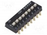 : DIP-SWITCH; - : 8; ON-OFF; 0,025A/24DC