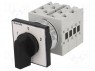 Switch: cam switch; 3-position; 20A; 1-0-2; Poles no: 4; -25÷55°C