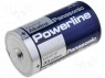 Battery: alkaline; 1.5V; D; non-rechargeable