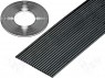 Wire: ribbon; 1.27mm; stranded; Cu; 10x28AWG; unshielded; PVC; black