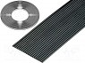 Wire: ribbon; 1.27mm; stranded; Cu; 40x28AWG; unshielded; PVC; black