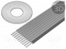 Wire: ribbon; 0.635mm; stranded; Cu; 10x30AWG; unshielded; TPE; grey