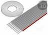 Wire: ribbon; 1mm; stranded; Cu; 10x28AWG; unshielded; PVC; grey