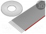 Wire: ribbon; 1mm; stranded; Cu; 14x28AWG; unshielded; PVC; grey