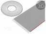 Wire: ribbon; 1mm; stranded; Cu; 34x28AWG; unshielded; PVC; grey