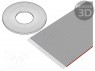 Wire: ribbon; 1mm; stranded; Cu; 40x28AWG; unshielded; PVC; grey