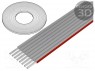 Wire: ribbon; 1.27mm; stranded; Cu; 8x28AWG; unshielded; PVC; grey