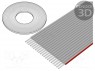 Wire: ribbon; 1.27mm; stranded; Cu; 20x28AWG; unshielded; PVC; grey