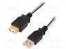 ; USB 2.0;  USB A, USB A; ; 3; 28AWG