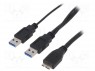 ; USB 3.0;  USB A, USB A  x2; 