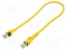 Patch cord; S/FTP; 6a; ; Cu; PUR; ; 0,5; 27AWG