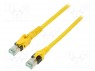 Patch cord; S/FTP; 6a; ; Cu; PUR; ; 10; 27AWG