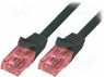 Patch cord; U/UTP; 6; ; Cu; LSZH; ; 0,25; 26AWG