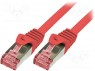 Patch cord; S/FTP; 6; ; Cu; LSZH; ; 0,25; 27AWG