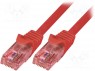 Patch cord; U/UTP; 6; ; Cu; LSZH; ; 1; 26AWG