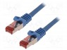 Patch cord; S/FTP; 6; ; Cu; LSZH; ; 1,5; 27AWG