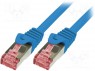 Patch cord; S/FTP; 6; ; Cu; LSZH; ; 2; 27AWG