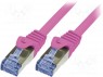 Patch cord; S/FTP; 6a; ; Cu; LSZH; ; 0,25; 26AWG