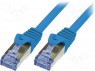 Patch cord; S/FTP; 6a; ; Cu; LSZH; ; 2; 26AWG