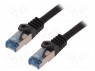 Patch cord; S/FTP; 6a; ; Cu; LSZH; ; 2; 26AWG