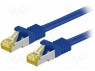 Patch cord; S/FTP; 6a; ; Cu; LSZH; ; 0,25; 26AWG