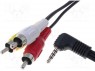 ; Jack 3,5 4pin , RCA x3; 1,5