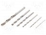 Drill set; metal; Pcs: 6; HSS Cobalt; Ø: 2mm,3mm,4mm,5mm,6mm,8mm