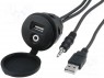  USB / AUX;  USB A, Jack 3,5 4pin; 2