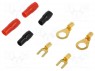 Terminal: terminal set; insulated; black,red; crimped,on cable